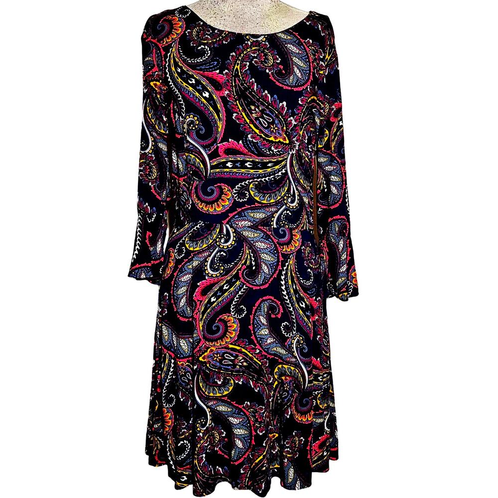 Banana Republic Paisley Knee Length Dress Size 4
